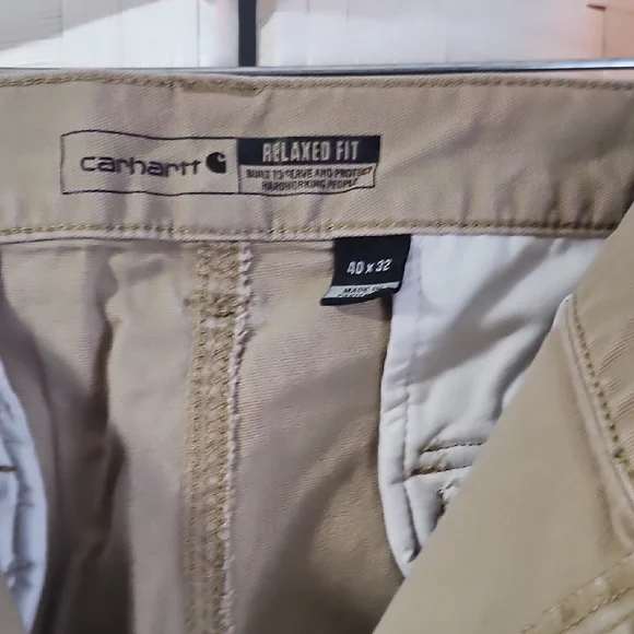 Carhartt Khaki/Tan Relaxed Fit Cargo Pants - Picture 5 of 6